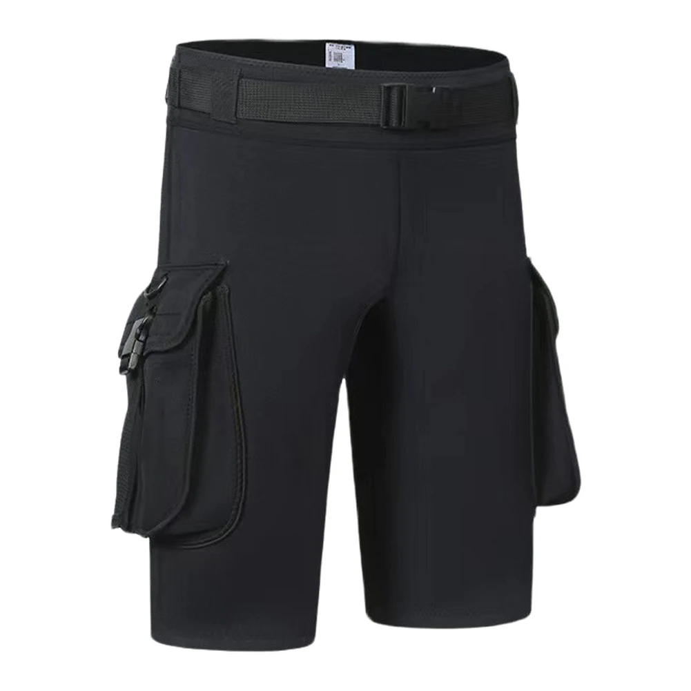 

Мужские шорты для дайвинга толщиной 3 мм с двойным карманом для пляжного гребли, серфинга, плавания, неопреновые брюки для водного спорта