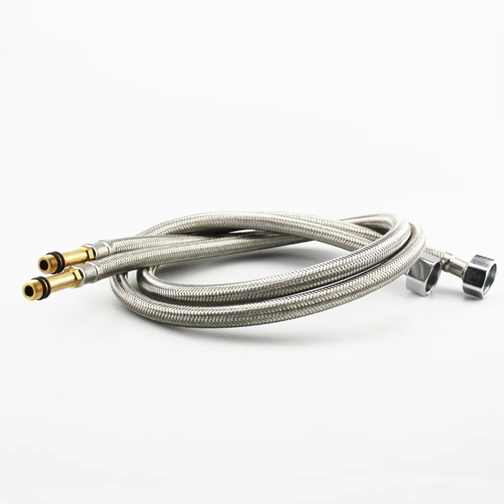 Heavy Duty 304 Stainless Steel Braided Faucet Hose Flexible Connector For Domestic Sink Basin Hot Cold Plumbing