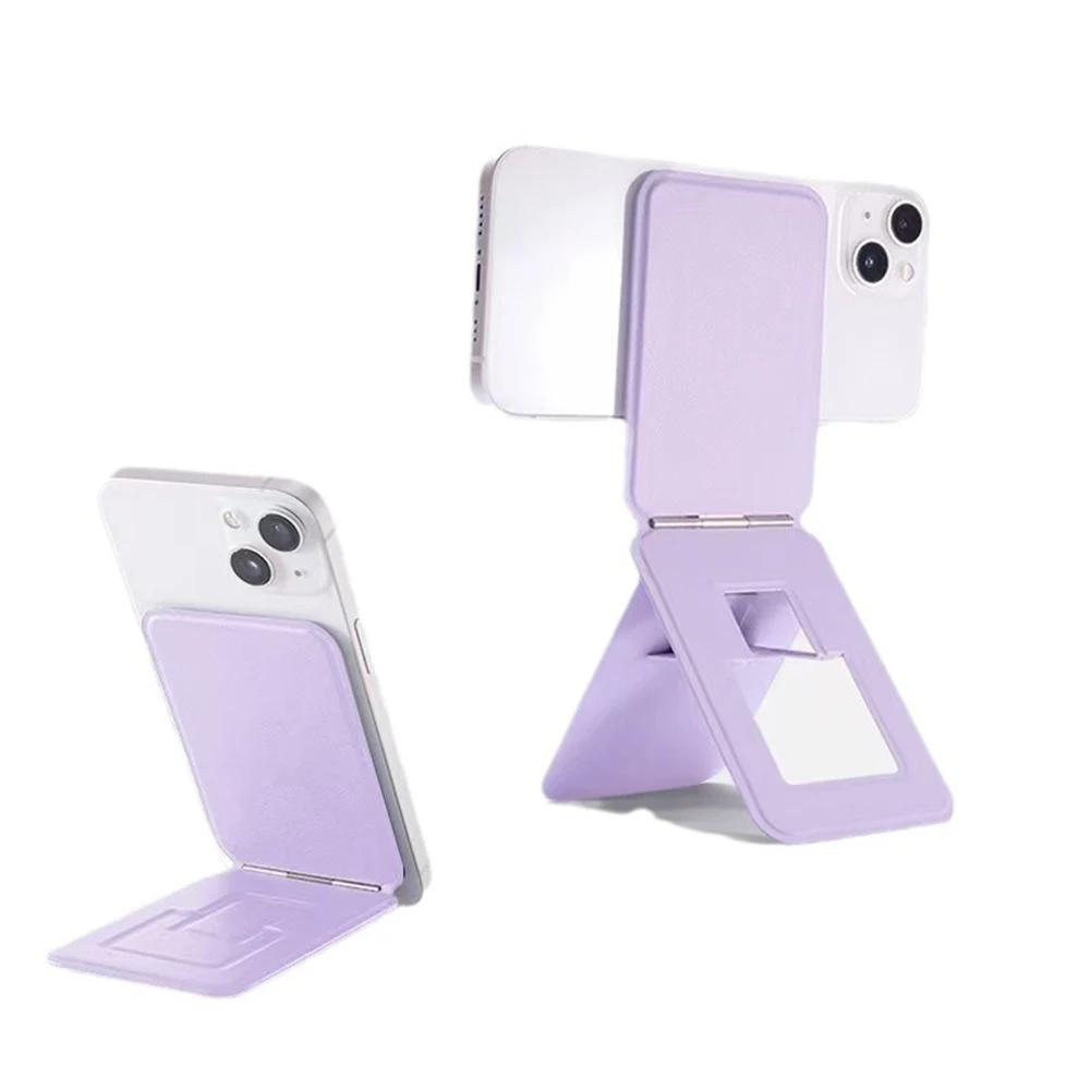 

Рукав для вставки карты мобильного телефона, сумка с зажимом, задняя наклейка, кронштейн, складной флип, многофункциональный штатив, прямая трансляция, открытый вид