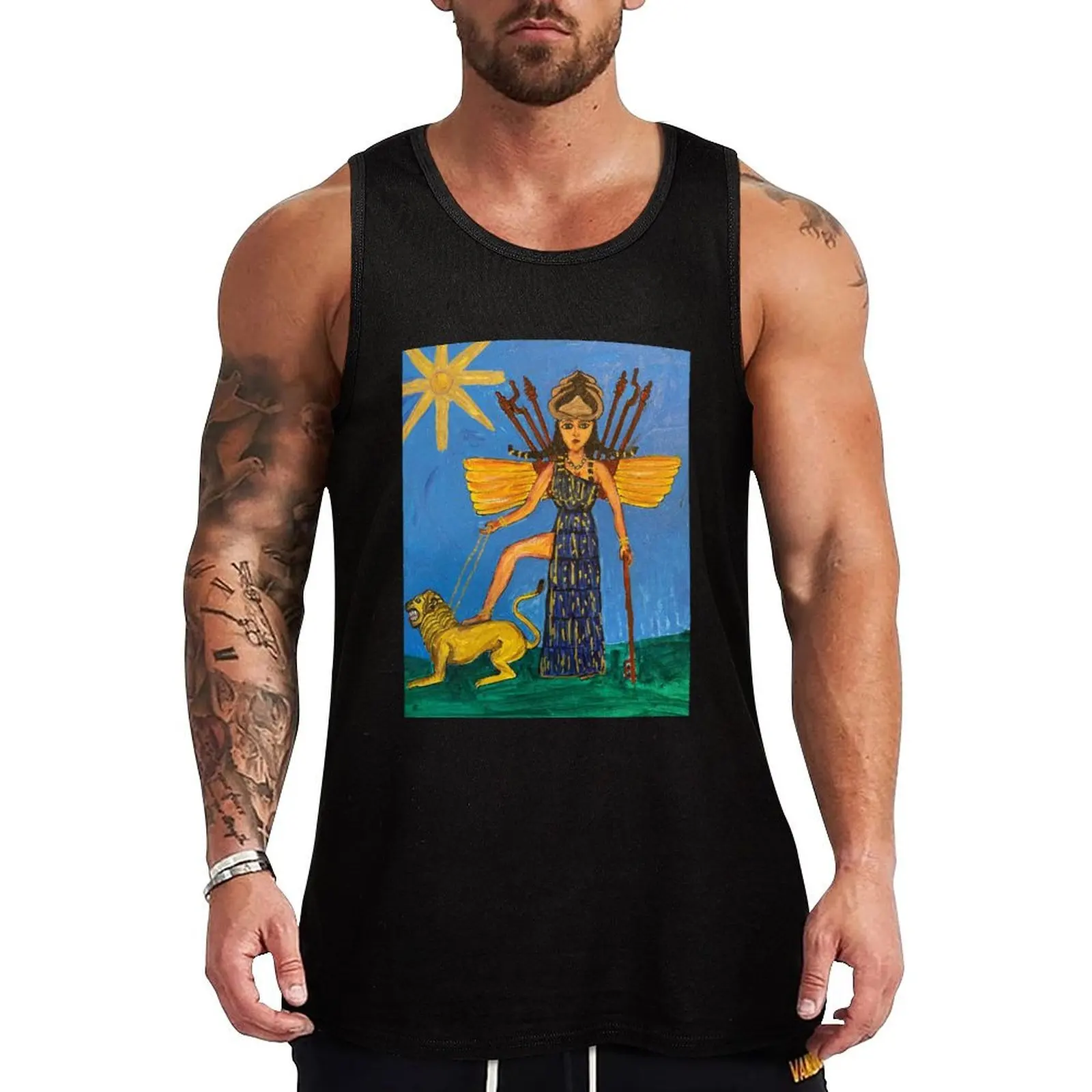 

Ishtar/Inanna Tank Top gym shirt men Men's t shirt T-shirt men