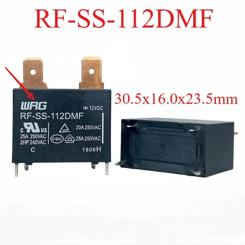 New 1pcs/lot RF-SS-112DMF 12V 25A 4pins Suitable for major brands of air conditioning and water heater motherboard relays
