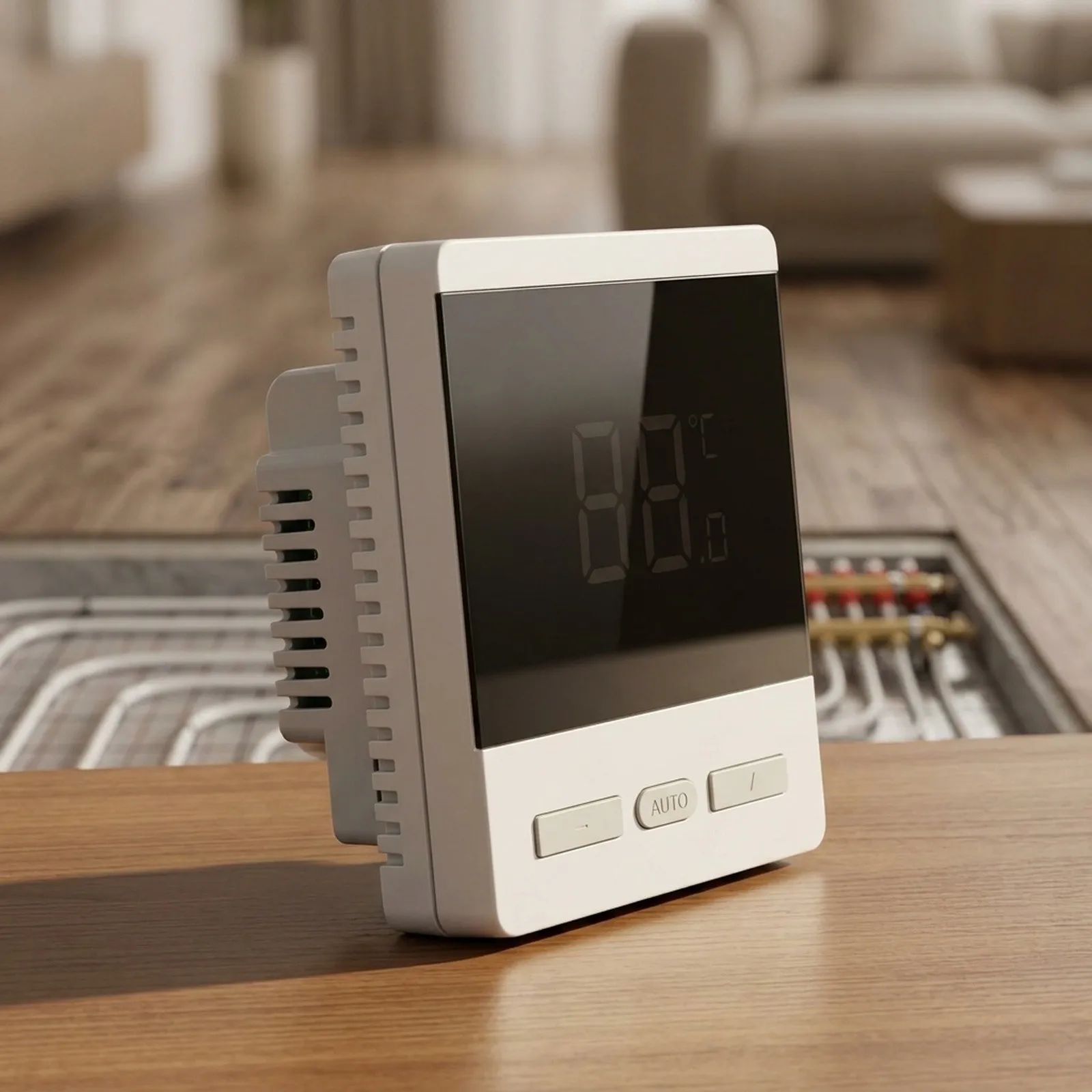 High-Power Electric Floor Heating Thermostat: Smart Temp Control For Steam Electric Floor Heating Thermostat Heating Systems