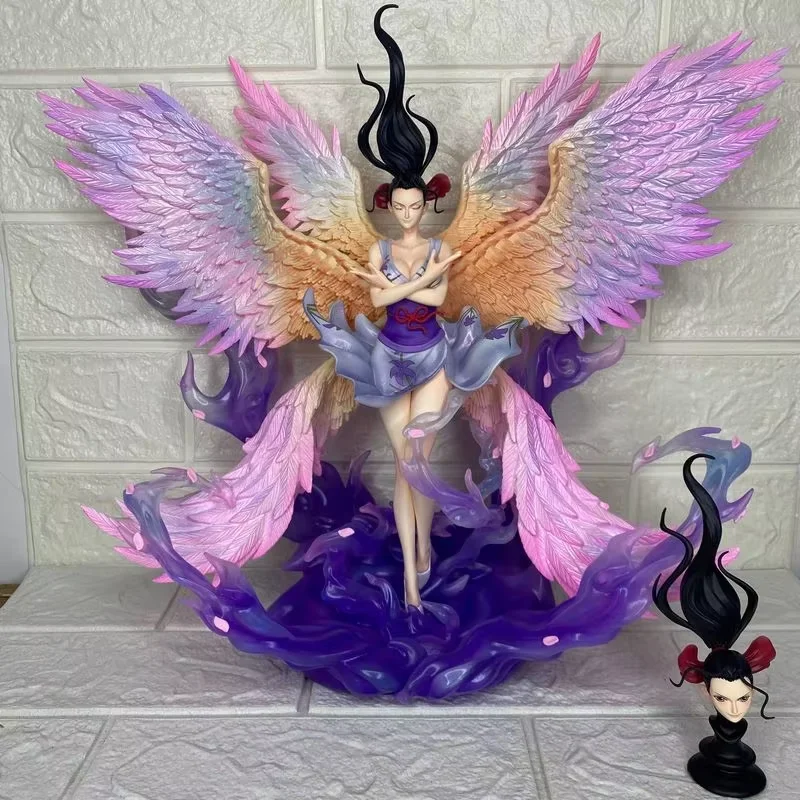 

34cm JT Statue TH Series One Piece Anime Figure Nico Robin Six-Winged Angel PVC Statue Dual Head Sculpt Collectible Figure Gift