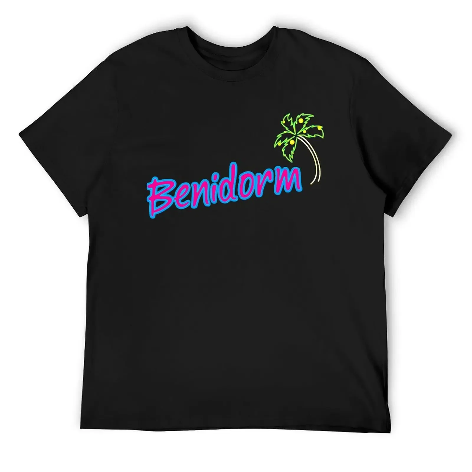 Benidorm , Designer T-Shirt oversized oversized graphic tee anime clothes summer clothes heavyweight t shirts for men