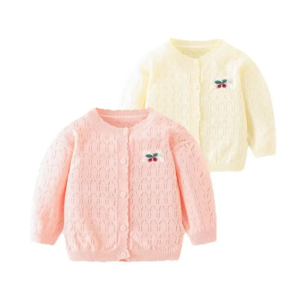 

Spring summer newborn 6-9 month baby girls outfits thin knitted cardigan sweater jacket for girls infant cloth bow sweater coats