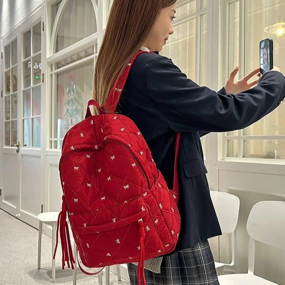 Nowy Plecak Szkolny Dziecięcy Dużej Pojemności Lekki z Kokardą Tornister Uczniowski Torby na Książki dla Uczniów