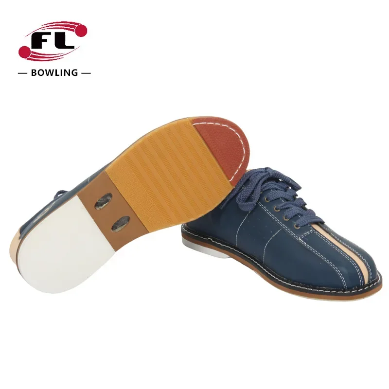 Zapatos de bolos profesionales para hombre y mujer, zapatillas de bolos de cuero PU, calzado deportivo informal Unisex, zapatos de entrenamiento