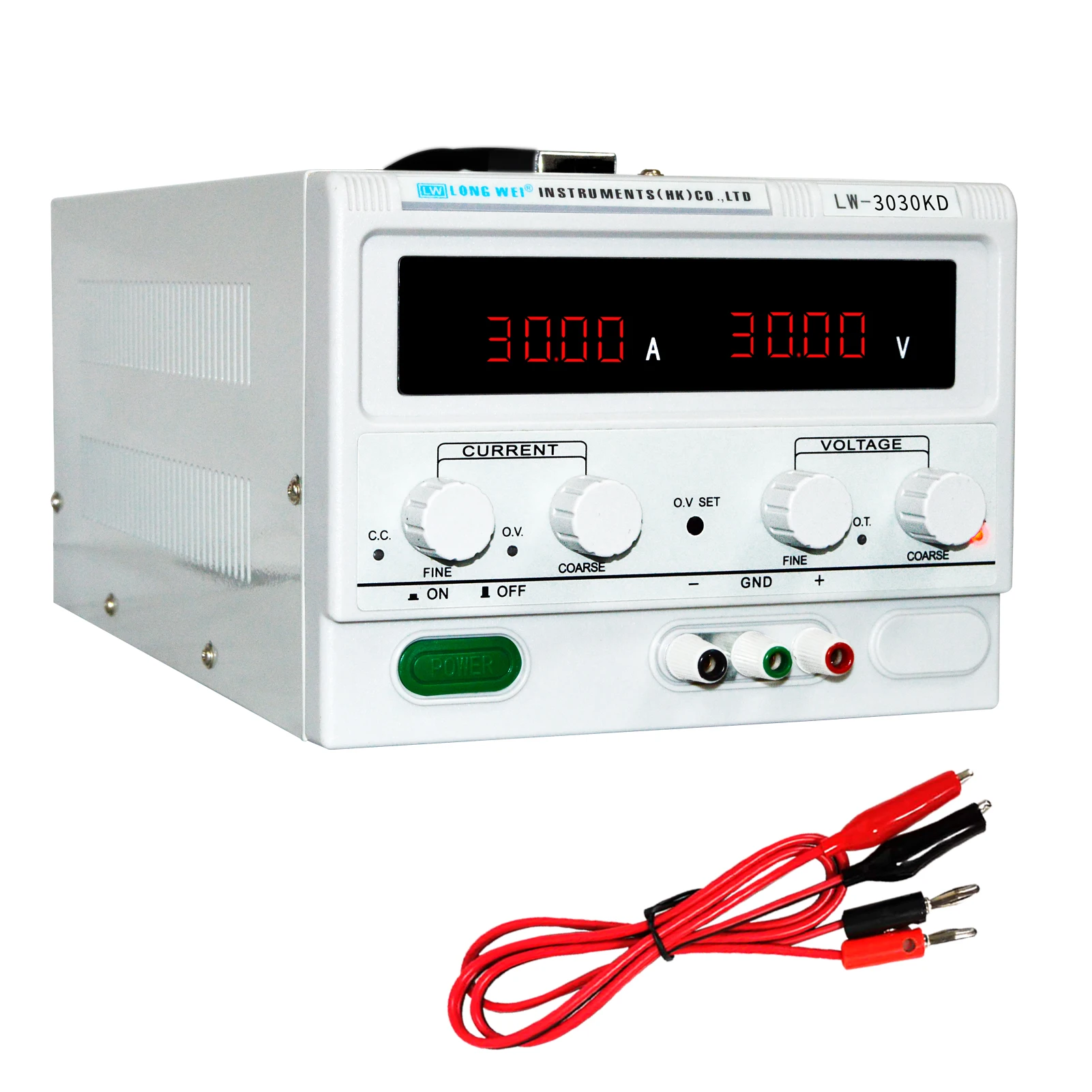 

Factory Sales LW-3030KD 30V 30A Digital Dc Power Supply 0-30V 0-30A 900W Dc Variable Power Supply Laboratory