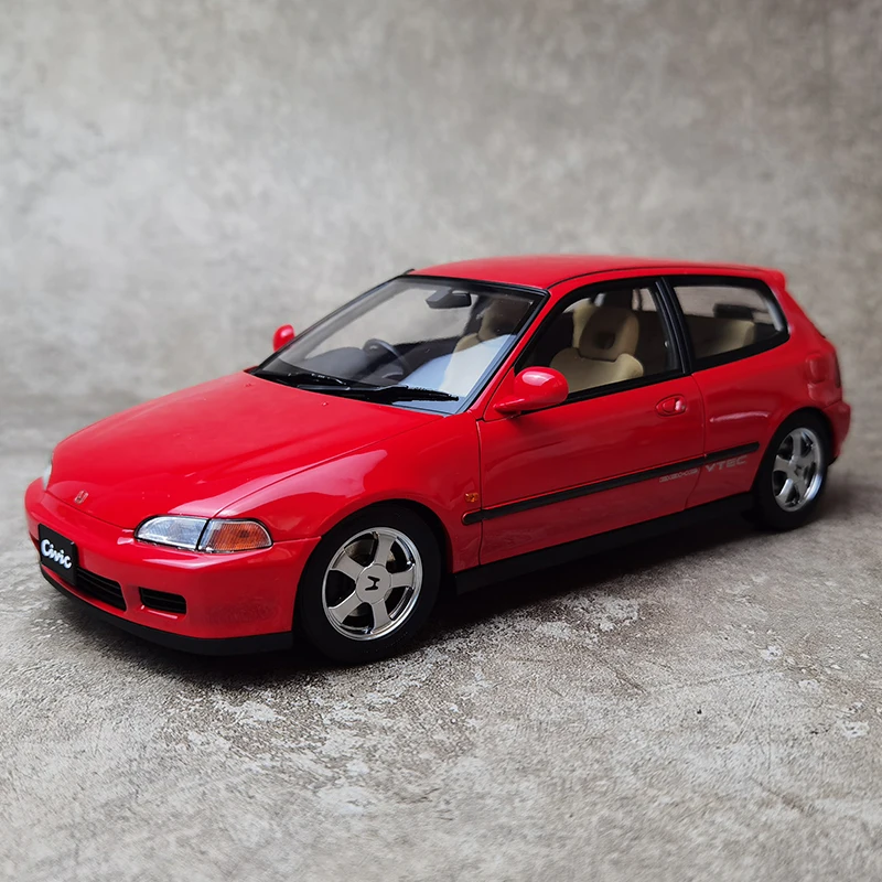 Modelo LCD escala 1:18 Novo Honda EG6 SiR (SiRII) modelo de carro em liga Modelo de motor independente Configuração elevador Ornamento estático Colle