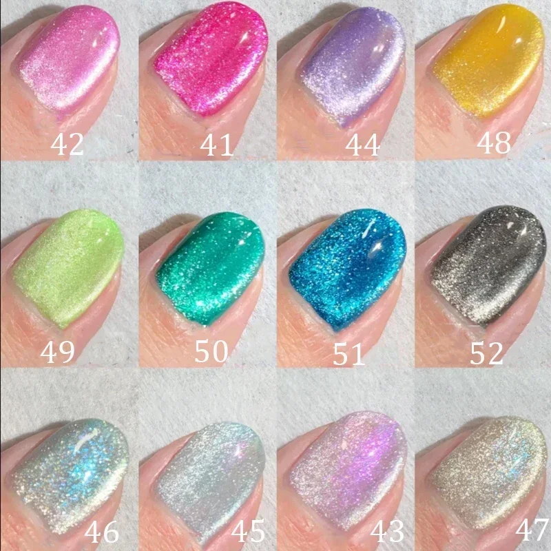 

1pcs Magnetic Cat Eye Nail Gel Polish 5ml for Manicure Holographic Reflective Glitter Soak Off UV Semi-Permanent Varnish