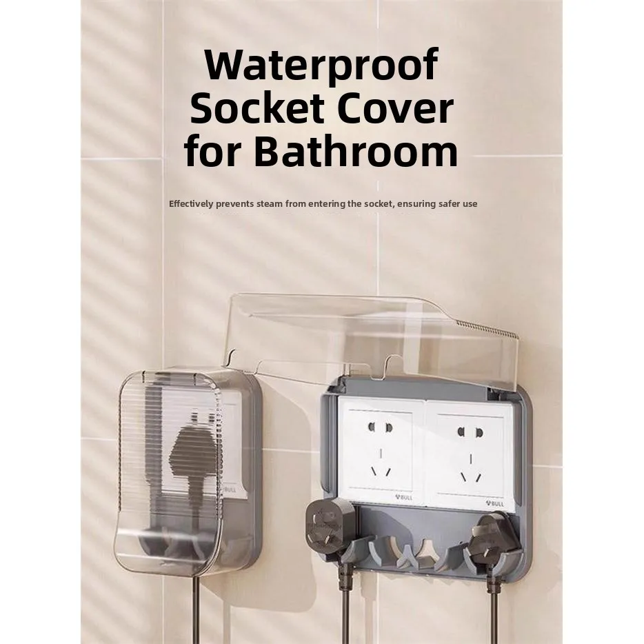 

Waterproof Adhesive Cover for Batoom Switch Waterproof Soet Box Toilet Plug Water Protection Box Fly Blue Valley Brand