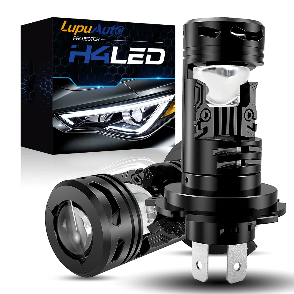 

H4 Светодиодная фара Hight H4 9003 Светодиодный мини-проектор ближнего света для автомобильных светодиодных фонарей 100 Вт 6500 К CSP Чип Автомобильная фара Противотуманная фара