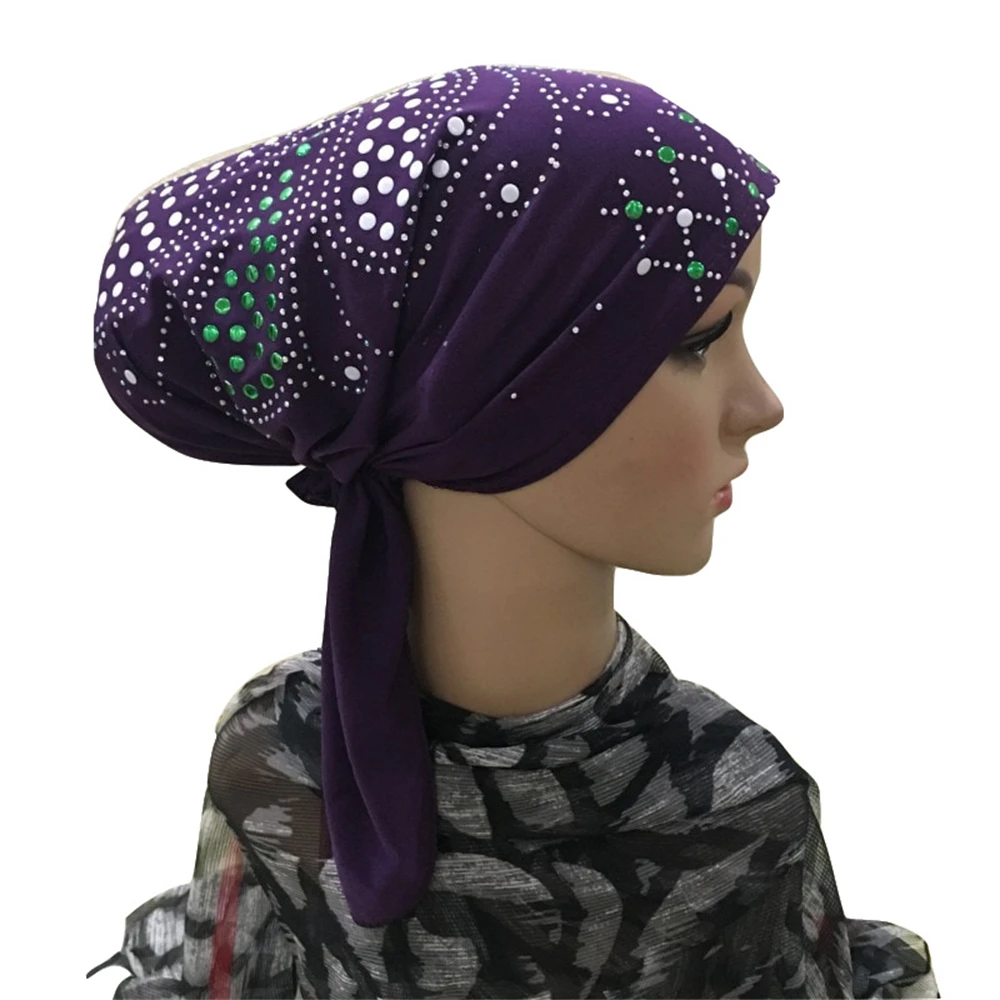 

Women Islamic Hijab Underscarf Inner Cap Bonnet Turban Headwrap Beanie Comfortable Hair Loss Head Cover Hat