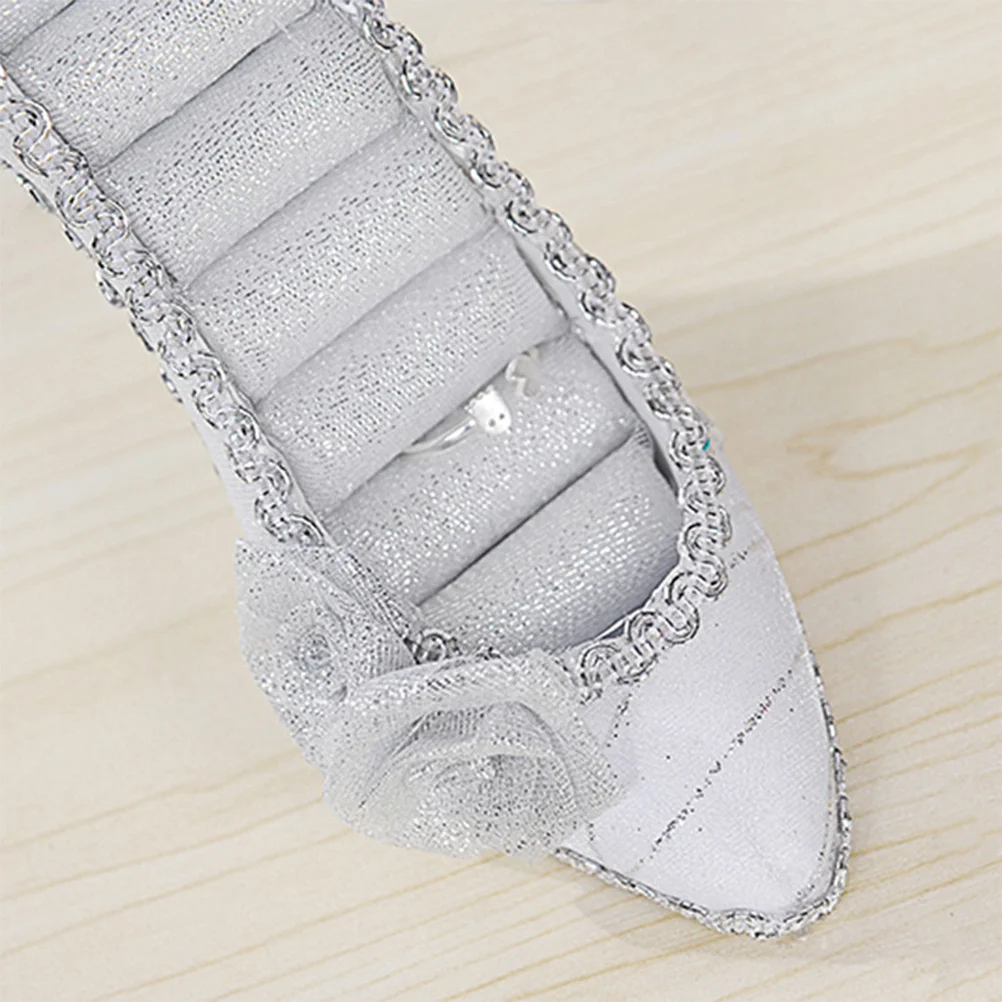 

High Heels Shape Ring Display Rack Creative Jewelry Holder for Home Shop Ear Stud Organizer Durable High Heels Shape Ring Holder