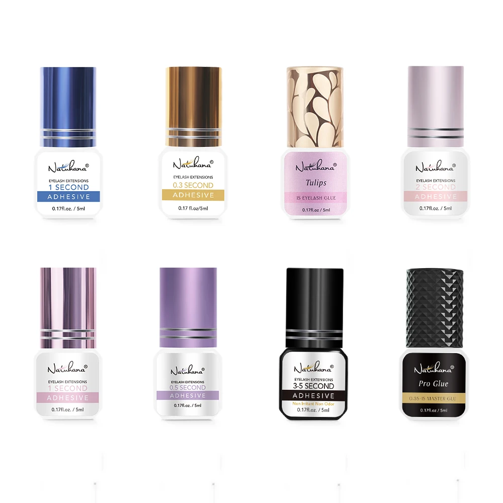 NATUHANA 5ml 1 sekunda szybkoschnący mocny klej do przedłużania rzęs 5-7 tygodni niski zapach klej do rzęs z norek — zdjęcie 2