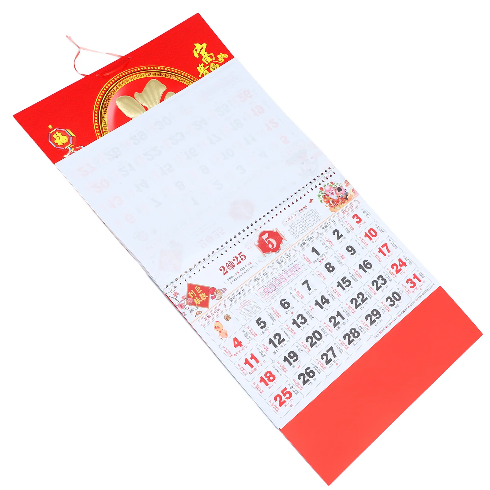 

Настенный календарь на 2025 год (Китайский год Змеи), традиционный подвесной календарь, планировщик лунных событий, украшение для дома и офиса