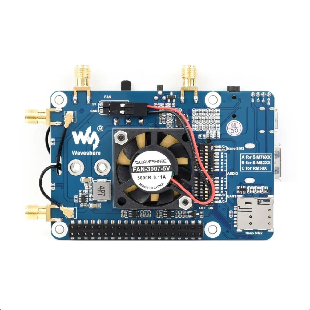 وحدة اتصال Raspberry Pi 5G 5G/4G/3G GNSS لـ Raspberry Pi 4B 5G راوتر لاسلكي 5G بث مباشر
