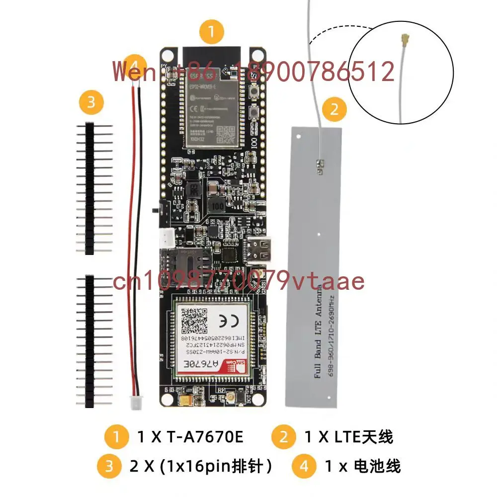2026 LILYGO TTGO T-A7670G/E/SA R2 ESP32 4G LTE CAT1 SIM Module TF Card Programming IOT Terminal Development Board