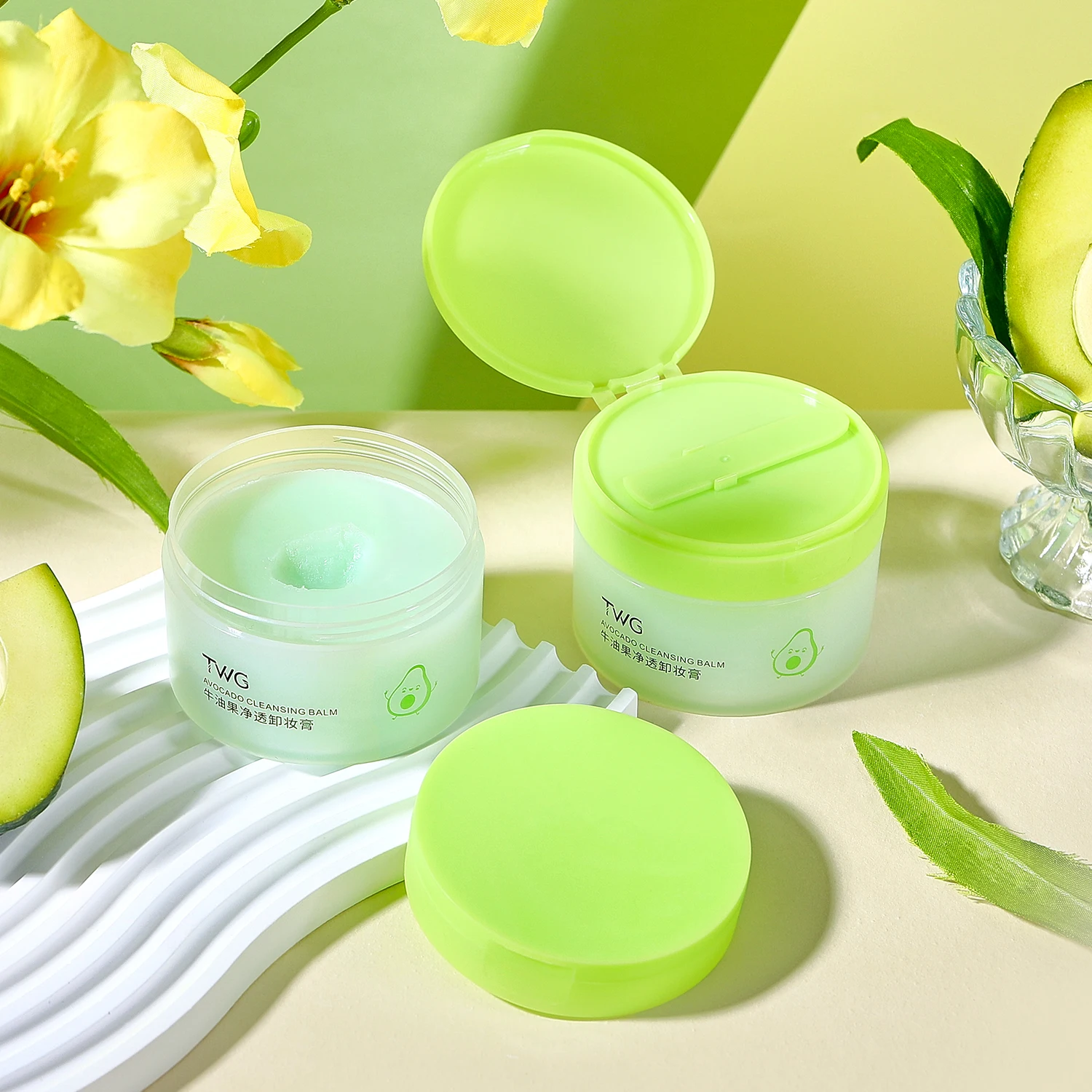 Crème démaquillante avocat pour femmes, crème démaquillante nettoyante en profondeur, le meilleur cadeau pour les filles