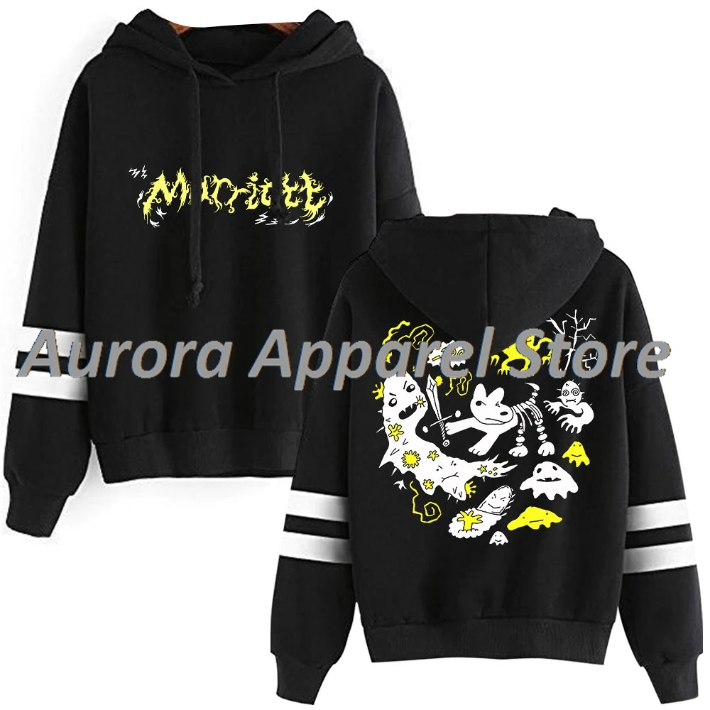 بلوفر جيمس ماريوت للهالوين لا تخبر الكلب ميرش بغطاء للرأس بدون جيوب وقضبان متوازية وأكمام ملابس الشارع الشهير #1