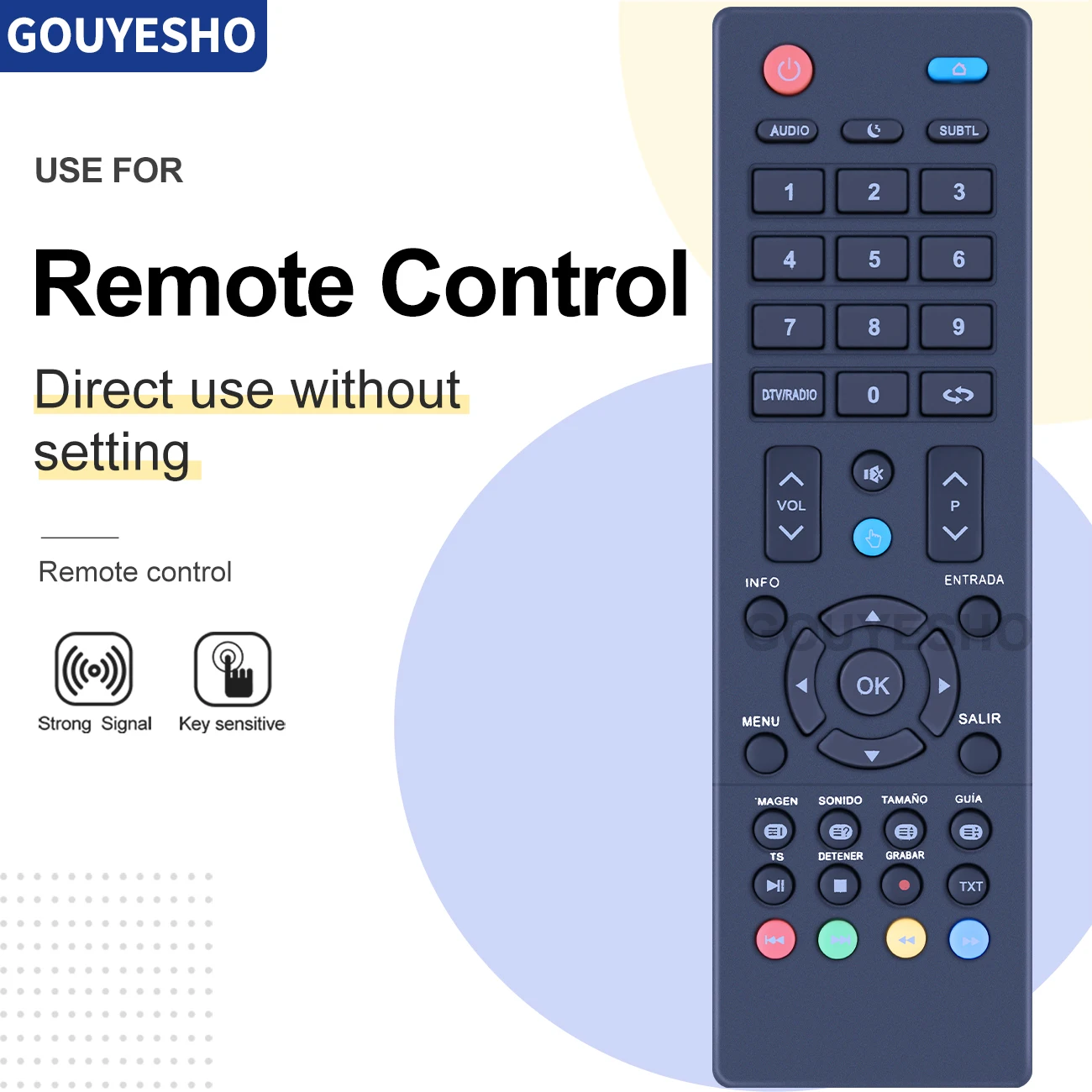 New TV Remote Control for Polaroid 43GSR4100KL Ergo PRESTIGIO LE40CT5030AK 43DF3000 40DF5500 40DF5000 32DH3000 32DH3500