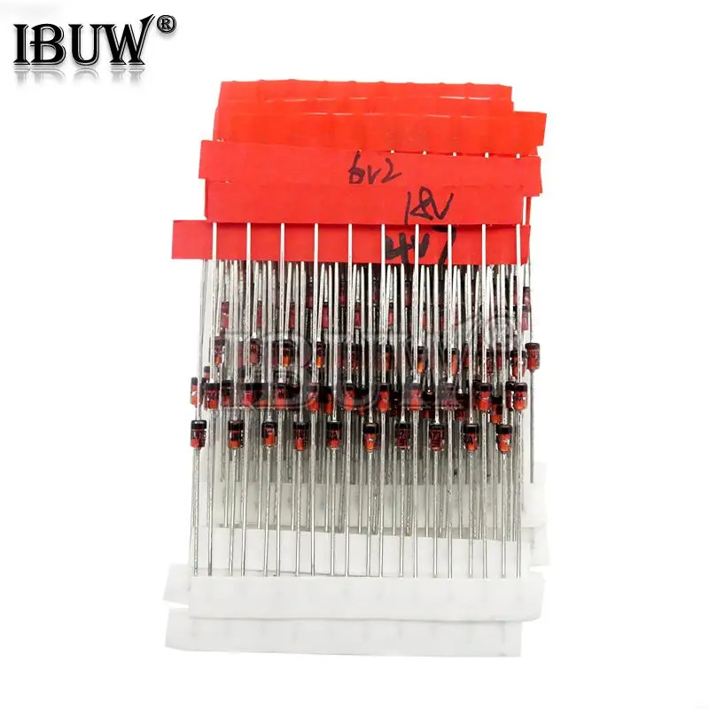 150 قطعة 1 واط زينر ديود عدة DO-41 15 القيم * 10 قطعة 3 فولت-30 فولت مكون لتقوم بها بنفسك عدة ثابت ضغط أنبوب عدة