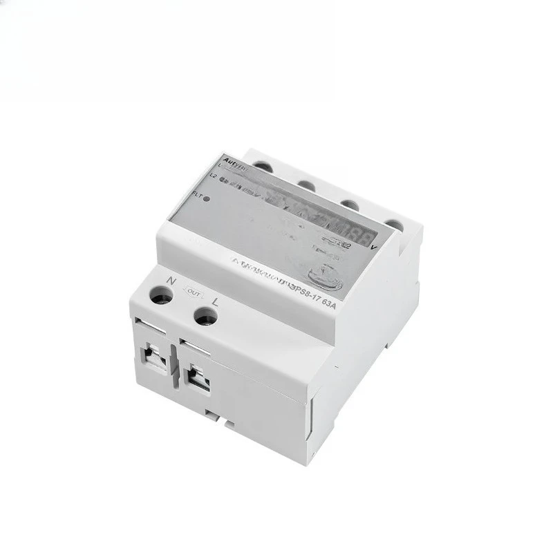 

63A 220V Automatic Transfer Switch ATS Adjustable Over Under Voltage Current Protector Dual Power Conversion Monitor Relay