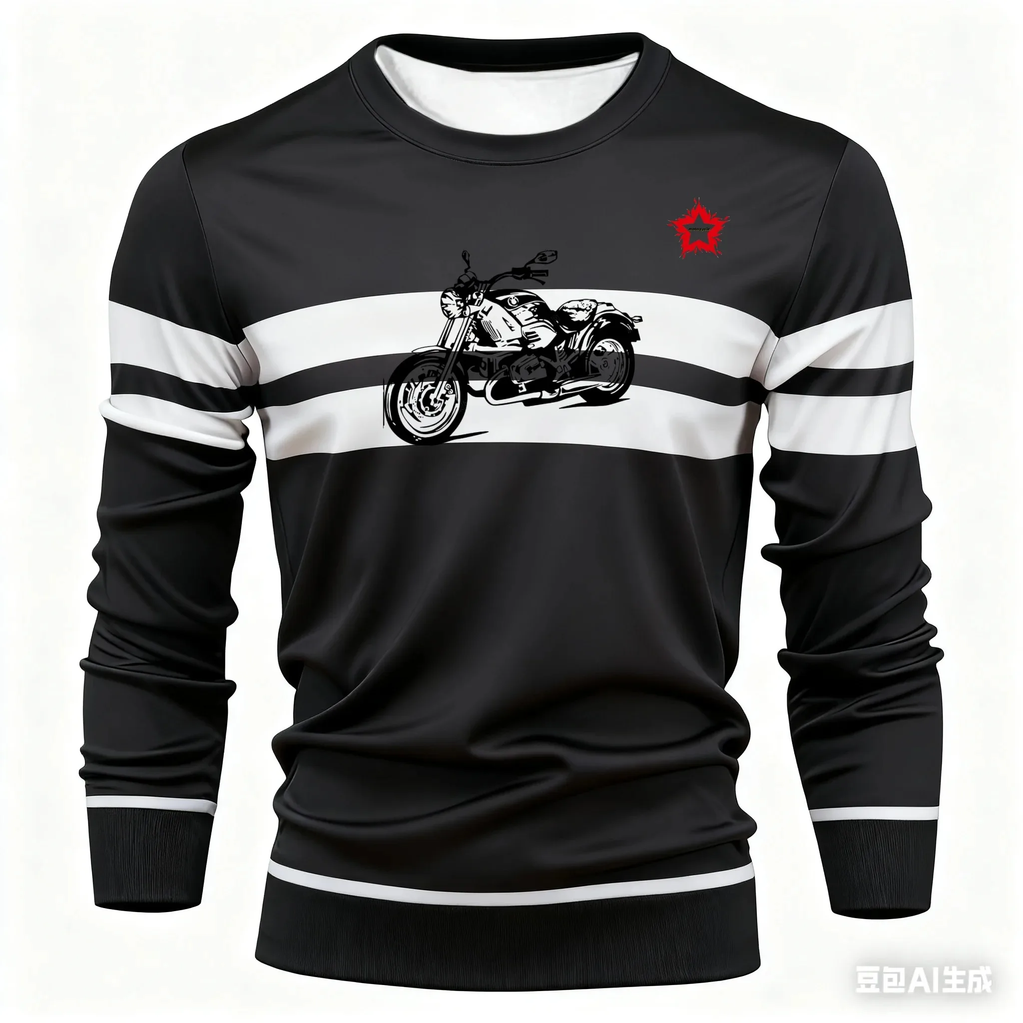 قميص رجالي أنيق بأكمام طويلة برسومات ثلاثية الأبعاد - قميص رياضي كاجوال سريع الجفاف لركوب الدراجات على الطرق الوعرة للرجال بأكمام طويلة MTB #2