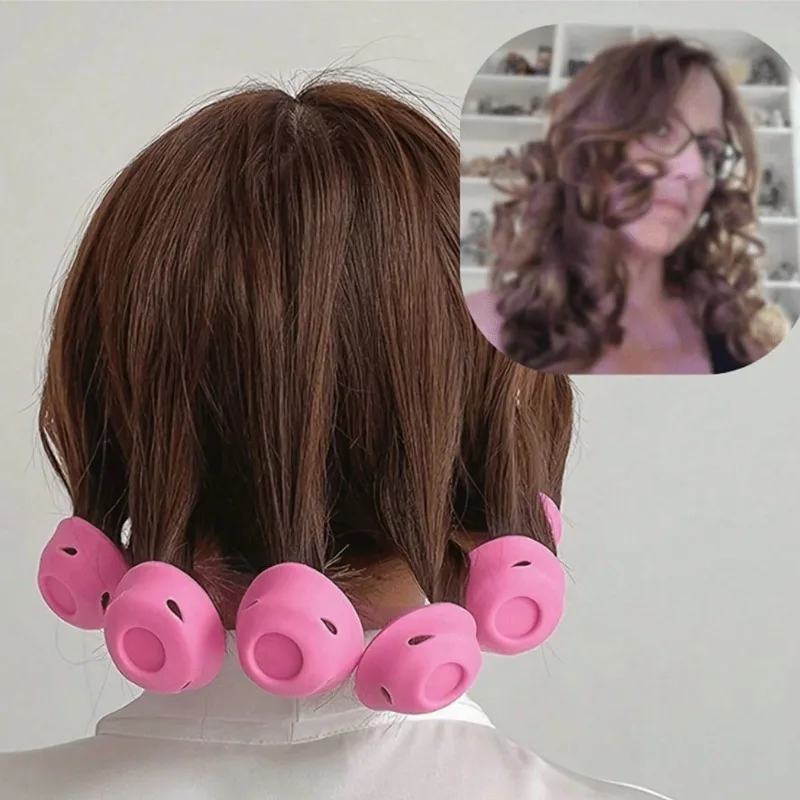 

Силиконовые бигуди-колокольчики для завивки волос без нагрева, мягкие, гибкие, для укладки во время сна, простые в использовании