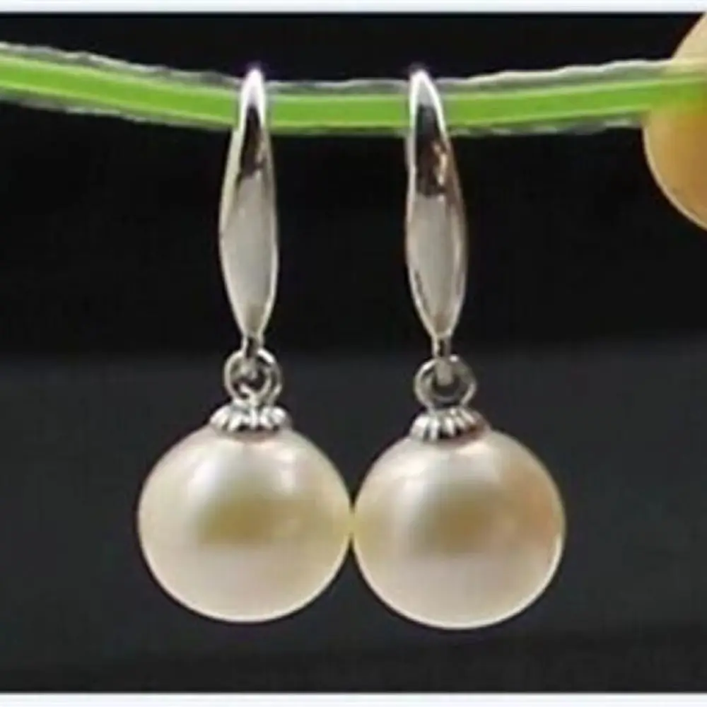 

AAA 9-10mm Natural AKOYA White Pearl Earrings 14K GOLD Freeshippings Items