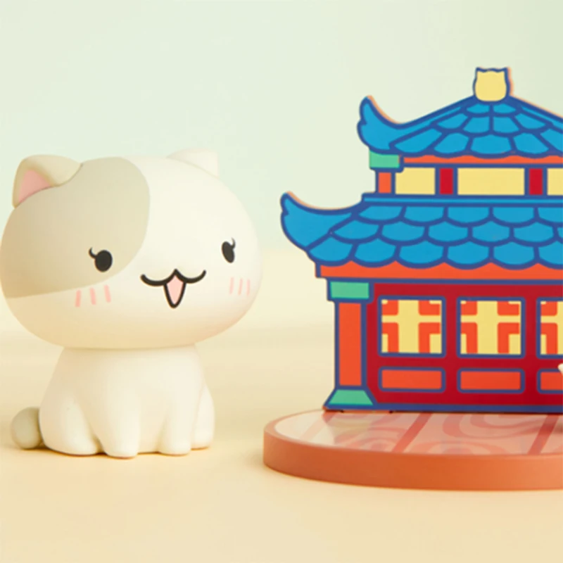 If History Is A Group of Meow Series Blind Box Toys Anime Figure Doll Cat Model Cute Desktop Decoration for Girls Birthday Gift