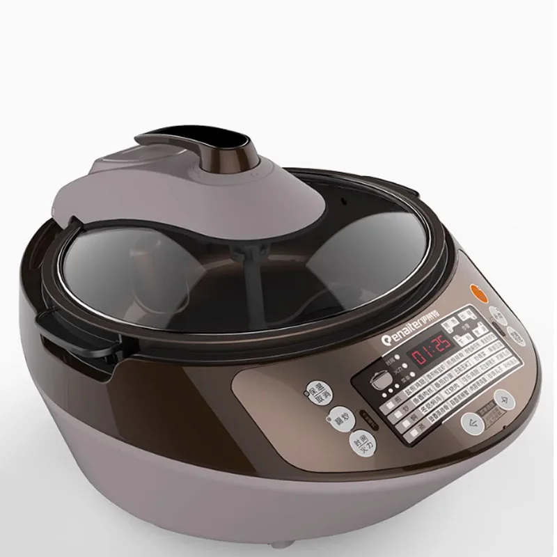 

Домашняя интеллектуальная полностью автоматическая сковорода для приготовления пищи и сковороды, многофункциональная электрическая сковорода-робот