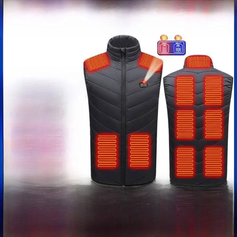 

Dual-Control Heating Vest Constant Temperature Heating Jaet Warm Fce Lined Busin Gentleman Sle Ho...