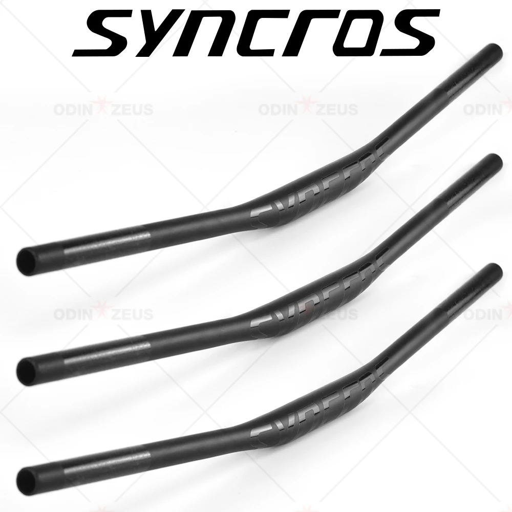 

SYNCROS Full Carbon Handlebar, Mountain Bike Handlebar, Ultralight/Durable, Matte Black, 31.8mm, 680-740mm, Bicycle Accessories