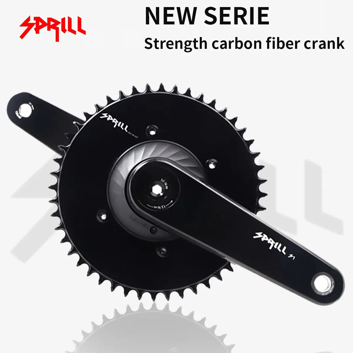 Sprill Carbon Fiber Road Bike Cranks DUB spindle 29mm axis crank for EASTON Interface Chainring Power Meter 165mm 170mm 172.5mm