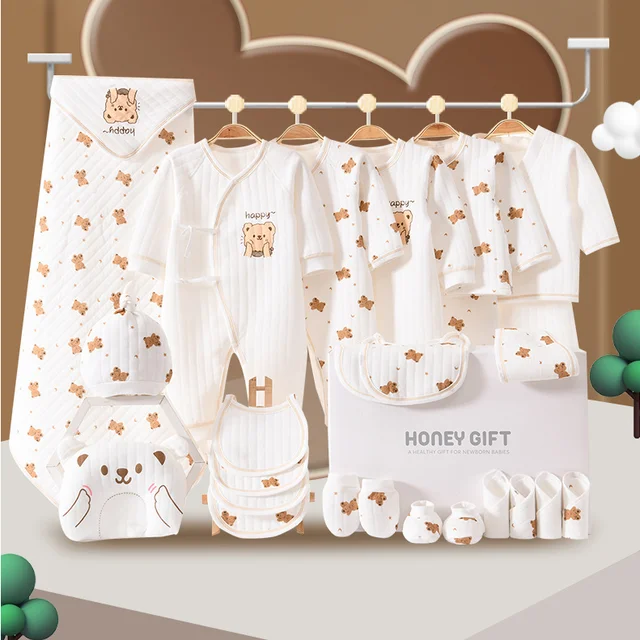 24 Pcs Newborn Baby Girl & Boy Clothes Thin Suit Baby Gift Box 2024