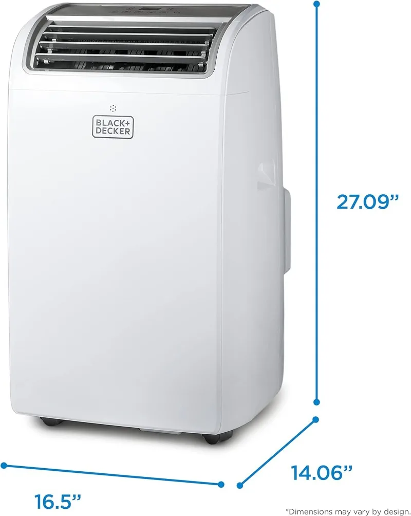 Climatiseur portable avec télécommande, 12,000 BTU, blanc, jusqu'à 550 Sq