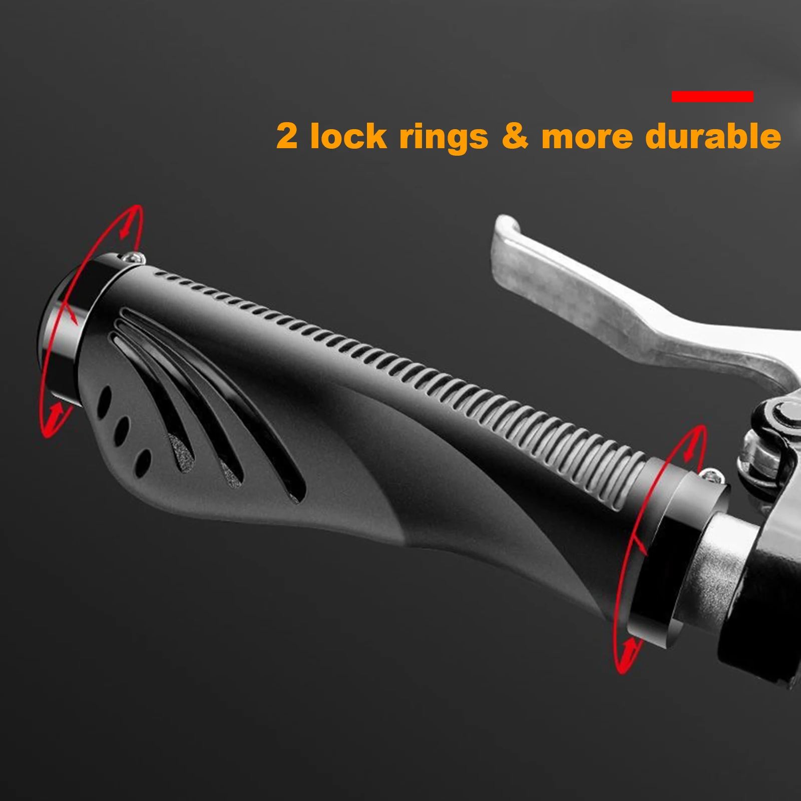 

Ручка руля велосипеда из мягкой резины, манжеты MTB, нескользящая крышка ручки, фиксация, ручки для горного велосипеда, 22,2 мм