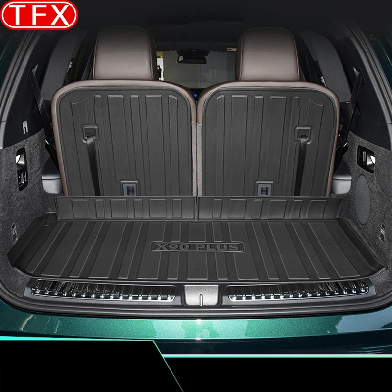 

For Chery Jetour X90 Plus 2023 2022 Car Rear Trunk Liner Cargo Boot TPO Trunk Mat Floor Tray Rear Seat Backrest Pad Accessories