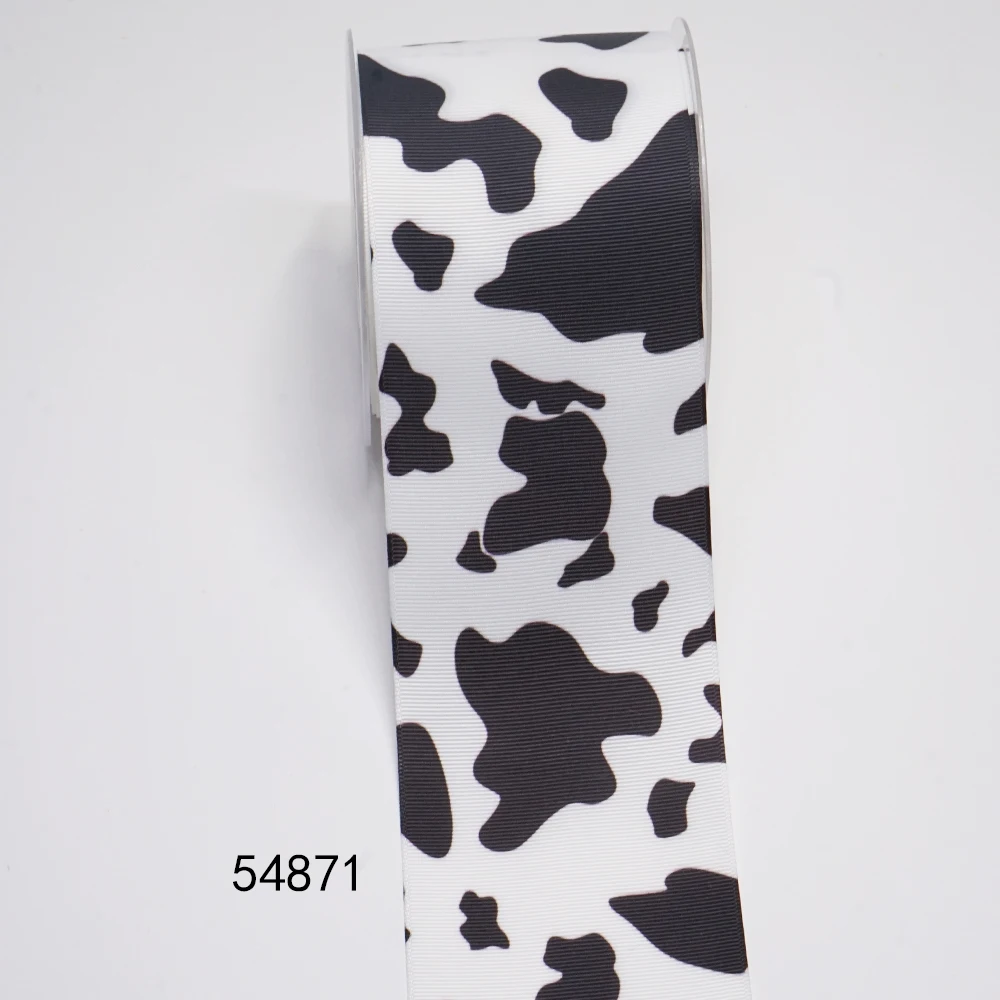DIY Cartoon Leopard Grain Printed Grosgrain Ribbon For Craft Supplies Sewing Accessories 5 Yards, Planar Resins 10 Pieces. 52638