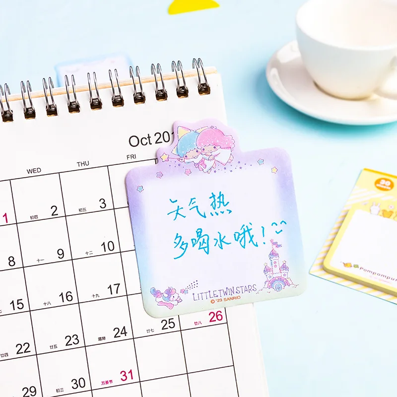 sanrio cartoon familie vierkante betaling notitie kantoor bericht memo post-it notes kuromi schattig kawaii briefpapier Koreaanse groothandel