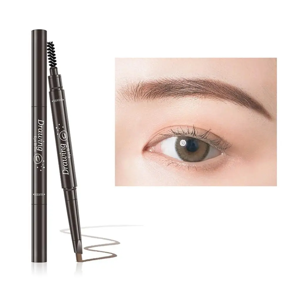 Rotating Eyebrow Pencil For Women Double Heads Natural Waterproof Long-lasting Easy Ware Eyebrow Pen 6 Color K6W7