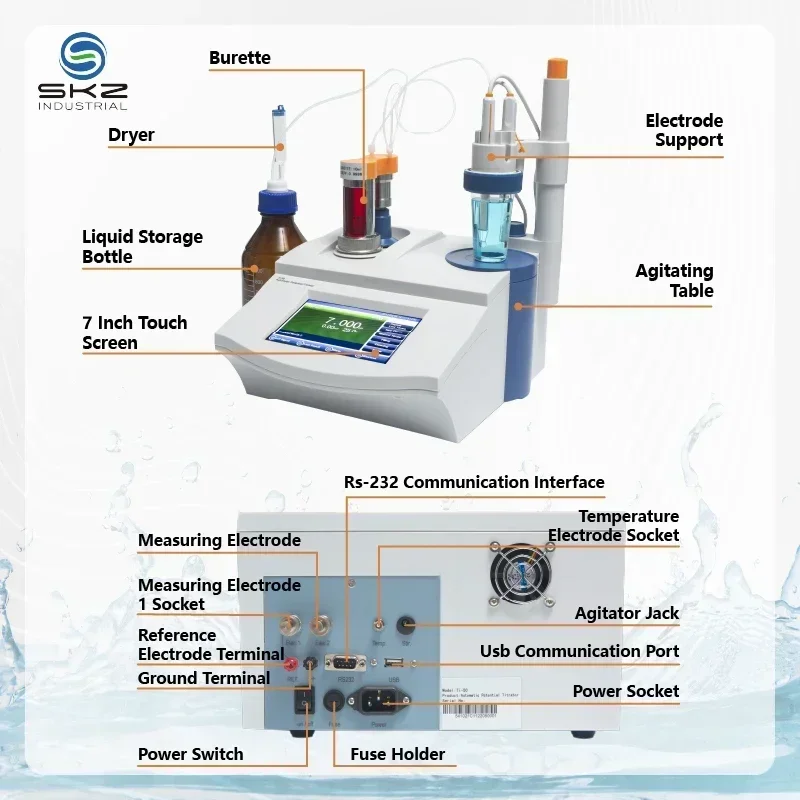 NEW 2025Ti-50 Water Analysis Equipment automatic potential titration potential titrator Potentiometric Titrator