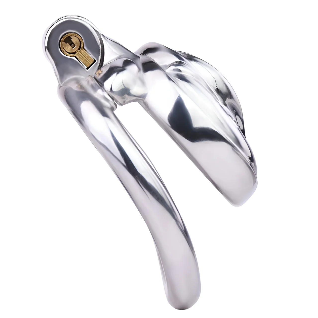 FRRK Simulation Vagina Cock Cage Stainless Steel Chastity Lock Man Chastity Belt Man\'s Sex Products 남자 정조대 Penis Ring Sexy Shop