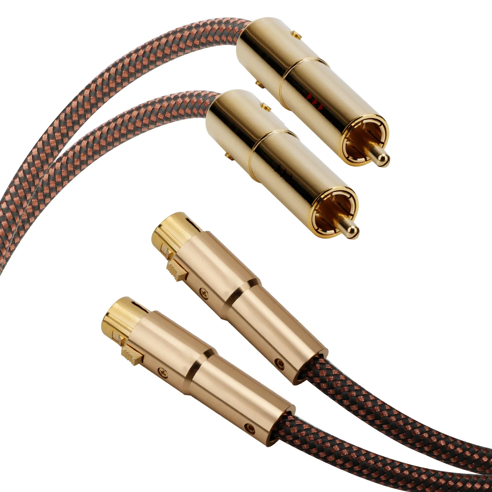 1 Pair Accuphase 40th Edition OCC RCA/XLR Interconnect HiFi Signal Cable Oxygen-Free Copper Core, Double Shielding