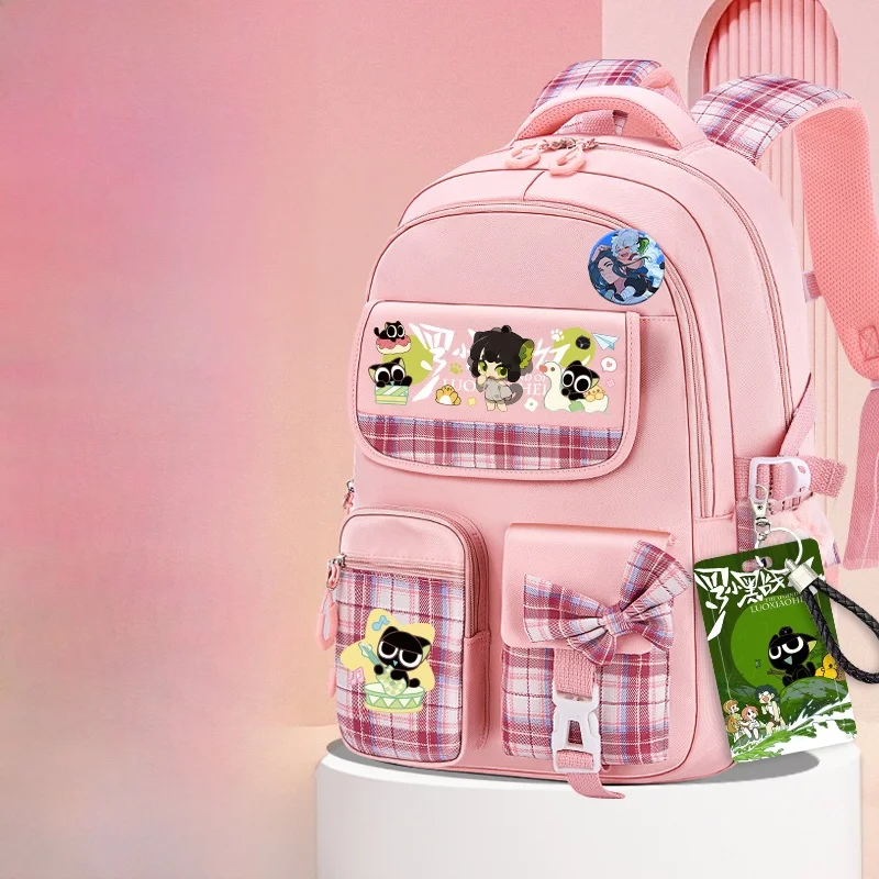 loxi-black-large-capacity-lightweight-waterproof-soft-cloth-school-backpack-for-girls-cute-student-dual-shoulder-bag