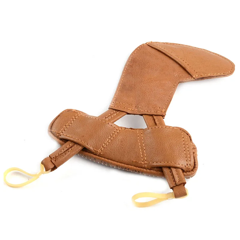 FOM Sheepskin Violin Shoulder Rest for 1/4 1/2 & 3/4 Beautiful Leather Chinrest Padded Chin Shoulder Fiddle Partners