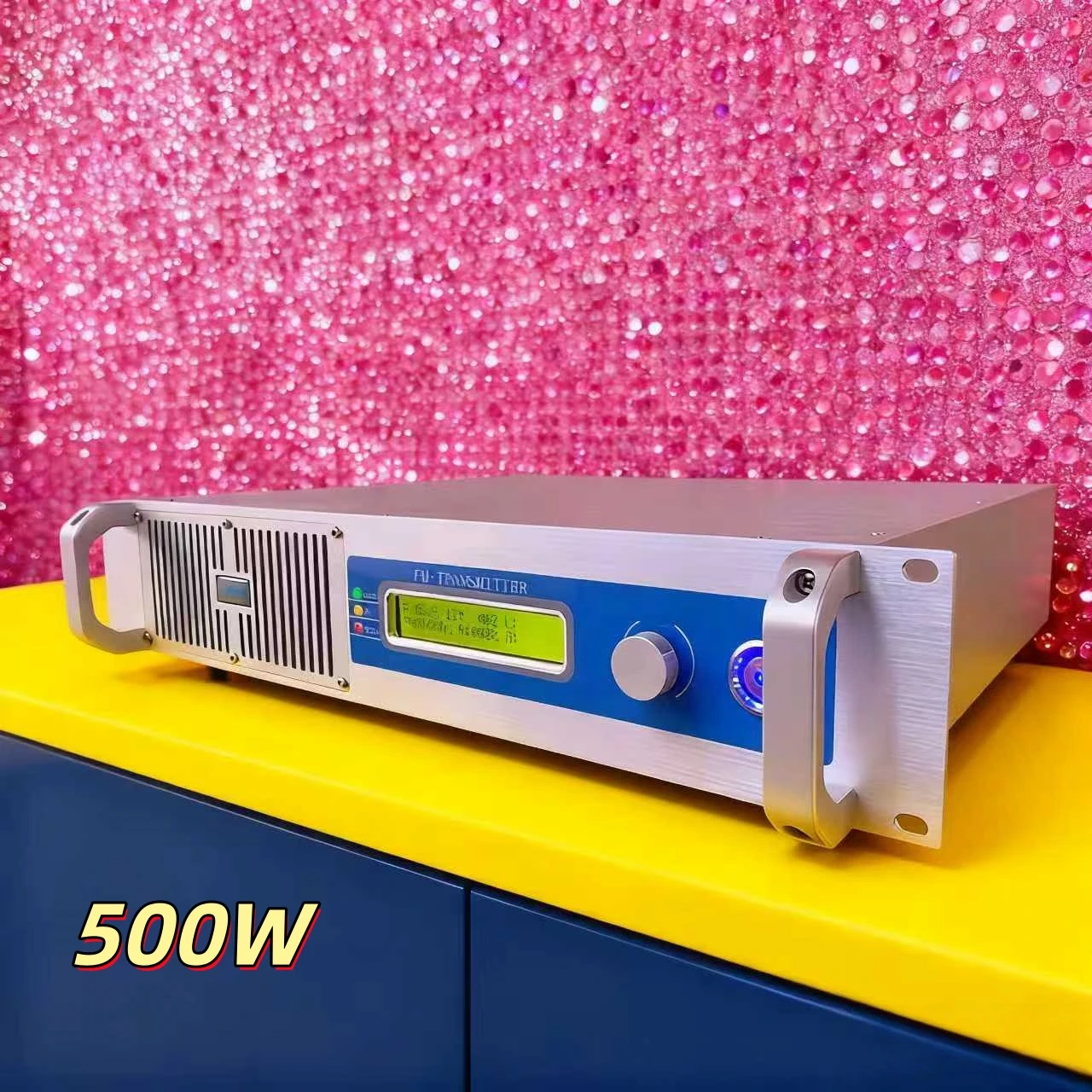 مجموعة المعدات الكاملة لجهاز إرسال FM YXHT-500W للمجتمع - تقليل الضوضاء، قائمة تشغيل/إيقاف التشغيل، تتضمن الميكروفون #2