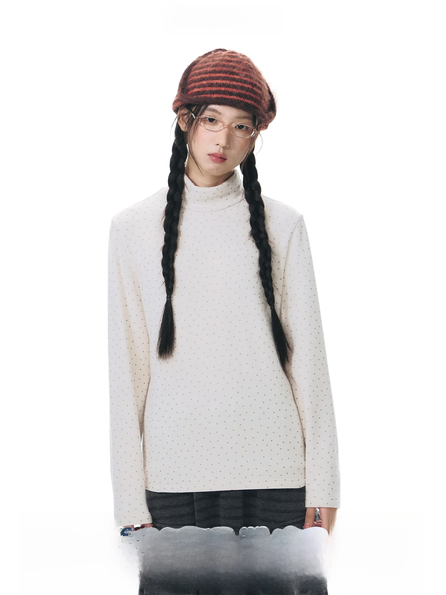 

NAPSNAPS Original Star Fce High Ne Женская теплая эластичная базовая футболка с длинным рукавом для осени и зимы, повседневная, новая модель