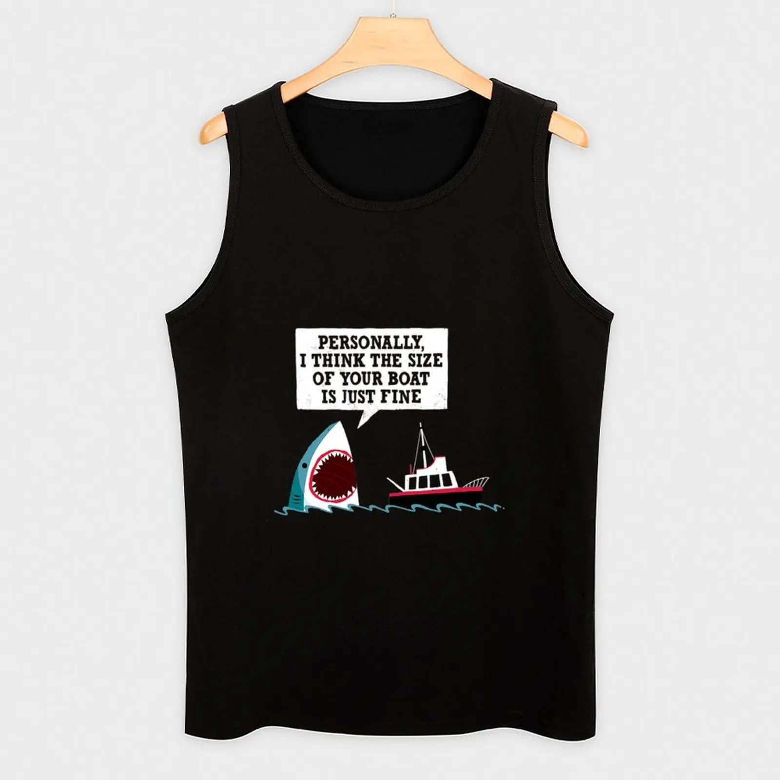 Koszulka Rekin Polityczny Rekin Tank Top Odzież na siłownię Koszulka sportowa Koszulki na siłownię